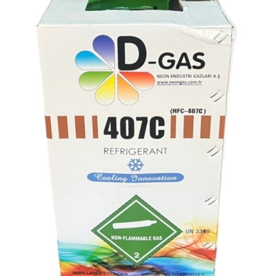 FREON R407C 10 KG. TEKRAR DOLDURULABİLİR DEPOZİTOLU TÜP